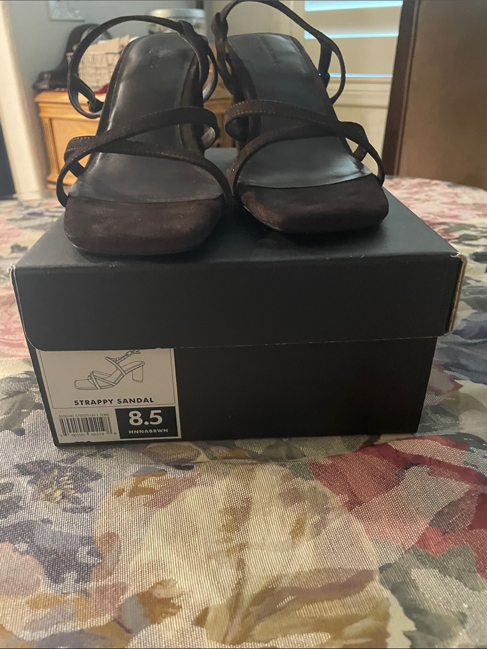 Banana Republic Brown Strappy Low Block Heel Sandals